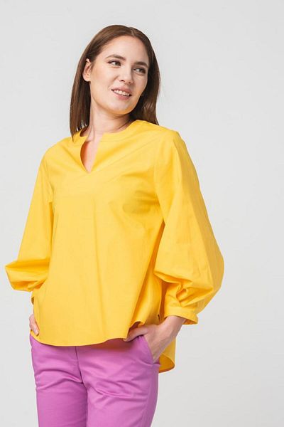 Pegas Bluză elegantă din bumbac cu mânecă lungă