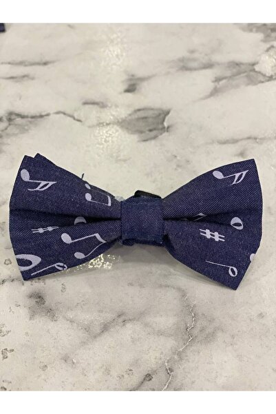 STYLENEST LACİVERT MÜZİK NOTASI BASKILI PAPYON