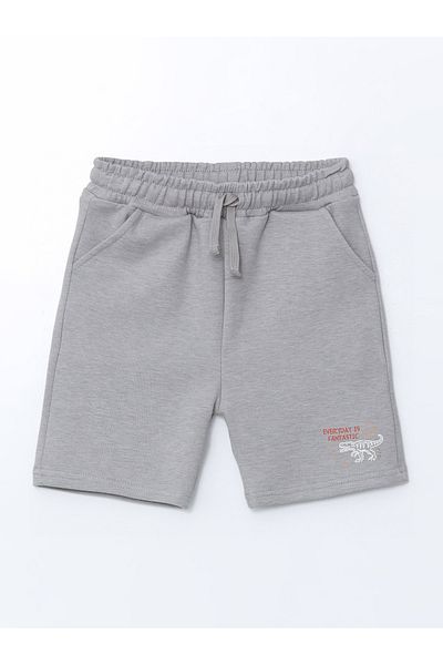 LC Waikiki Printed Boys' Shorts with Elastic Waist