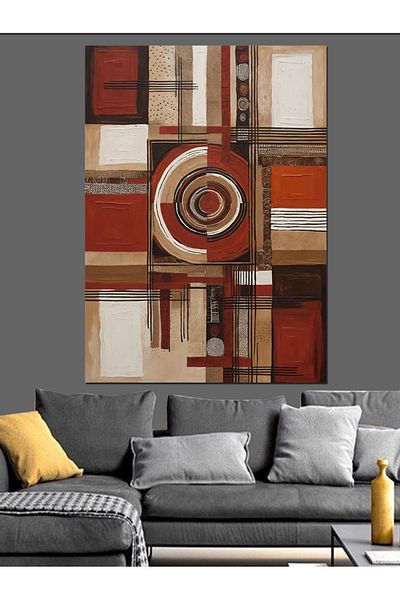 Tablomega Pânză decorativă cu model geometric abstract - pictură din lemn MDF