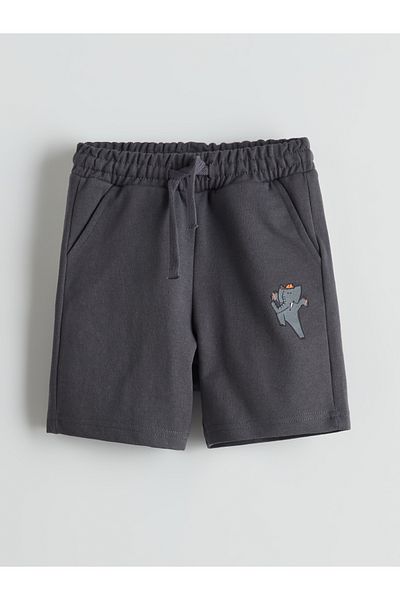 LC Waikiki Elastic Waist Printed Baby Boy Shorts