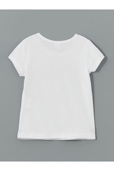 LC Waikiki Tricou pentru fetiță cu imprimeu cu gât crew