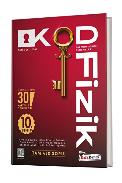 Kafa Dengi Yayınları 10. Sınıf KOD Fizik Haftalık Sarmal Deneme