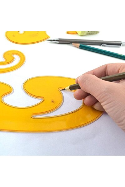 OZN AKSESUAR 3 Pieces Airbrush Set & Plastic French Curve Sewing Ruler & Garment Draft Drawing Template