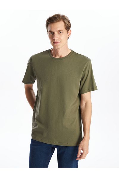 LC Waikiki Ανδρικό T-Shirt από βαμβακερό χτενισμένο λαιμό