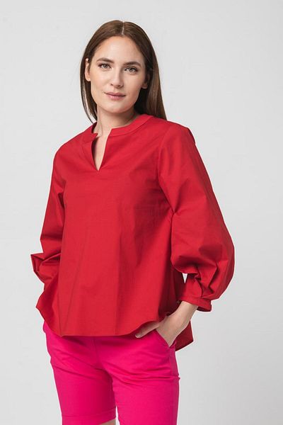 Pegas Bluză elegantă din bumbac cu mânecă lungă