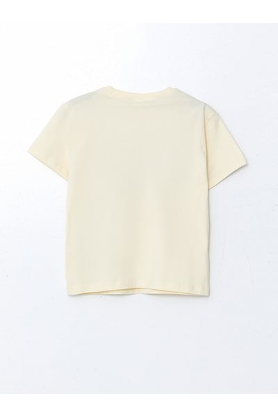 LC Waikiki Tricou pentru băiat cu decolteu cu litere imprimate