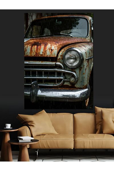 Tablomega Pânză decorativă Rusty Car Art - Lemn MDF
