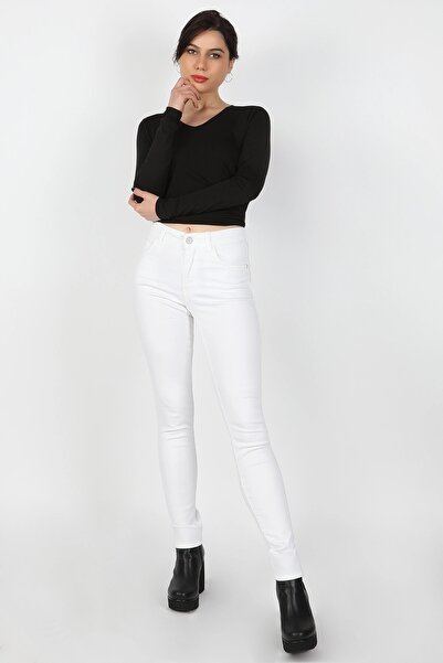 BALİNS Beli gabardin ženski pantaloni