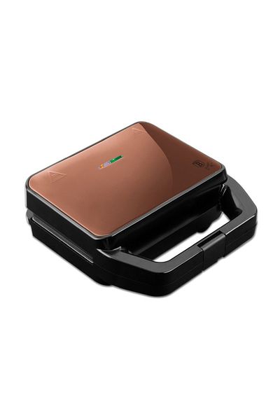 Berlinger 3-in-1 Sandwich and Waffle Maker with Non-Stick Surface Rosegold Metallic Line