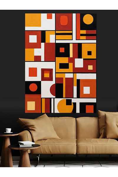 Tablomega Pânză decorativă cu model geometric - pictură din lemn MDF