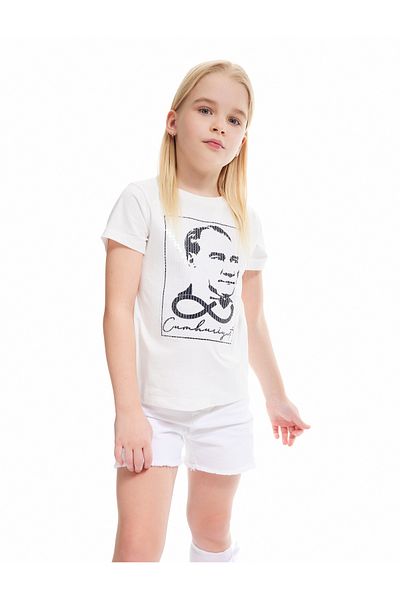 Koton Cotton Short Sleeve Crew Neck T-Shirt with Ataturk