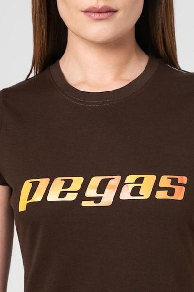 Pegas Tricou obișnuit din bumbac Logo Pegas portocaliu