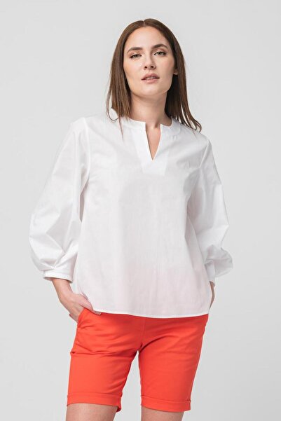 Pegas Bavlnená spoločenská blúzka s dlhým rukávom