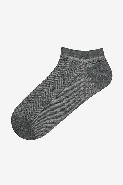 Penti 5 Paar mehrfarbige Booties-Socken aus Baumwolle mit Zickzackmuster