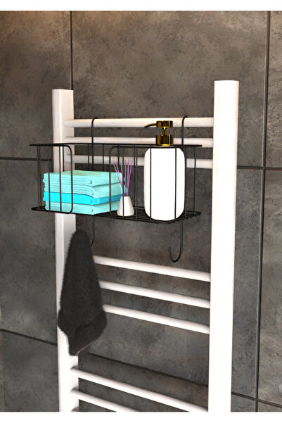 KapKacakAl Siyah Paslanamaz Kapı Arkası Ütü Ve Ütü Masası Askısı Ütü Düzenleyici Raf