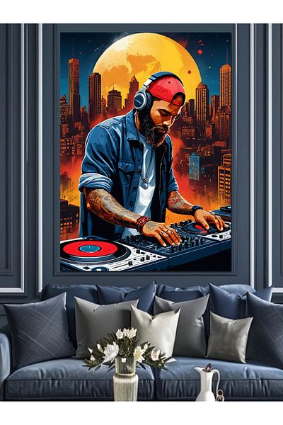 Tablomega Dj's City Dream Διακοσμητικός Καμβάς - Ξύλινος Πίνακας MDF