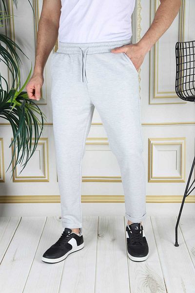 EXSPORT Pique Fabric Slimfit Comfortable Fit Double Leg Men's Trousers with Back Pocket