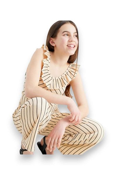 SeaBubbles Striped Girl's Jumpsuit