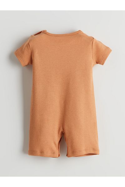 LC Waikiki Crew Neck Printed Baby Boy Jumpsuit