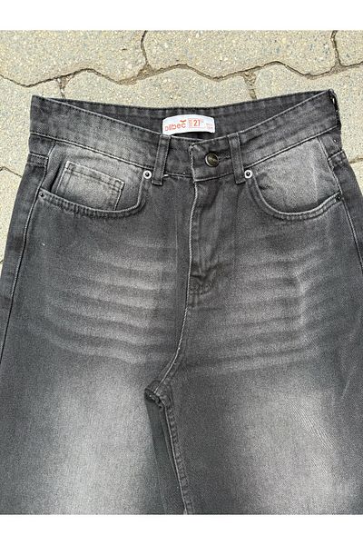 KOTOLOG Unisex Washed φαρδύ κοντό τζιν τζιν φαρδύ σορτς κάτω από το γόνατο