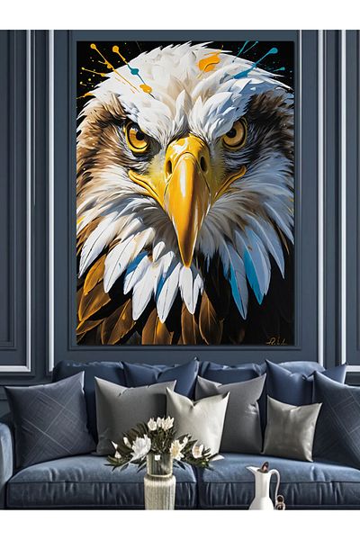 Tablomega Pânză decorativă Eagle's Sharp Eye - Lemn MDF
