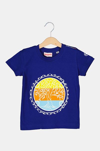 Pegas T-shirts FAMILY WHEEL CHILDREN'S ROYAL BLUE T-SHIRT