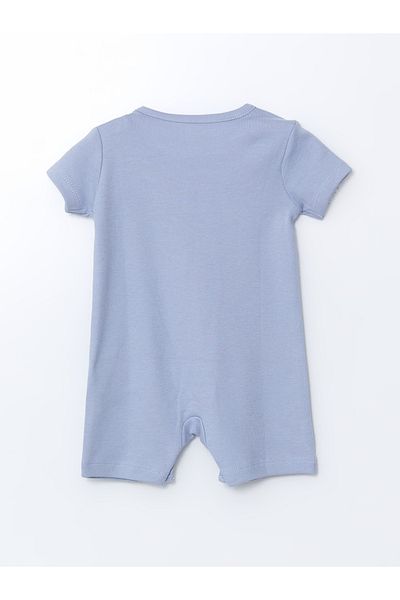 LC Waikiki Bedruckter Baby-Overall für Jungen mit Rundhalsausschnitt