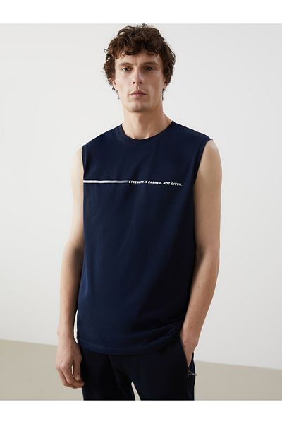 LC Waikiki Crew Neck Printed Men's Sleeveless T-Shirt
