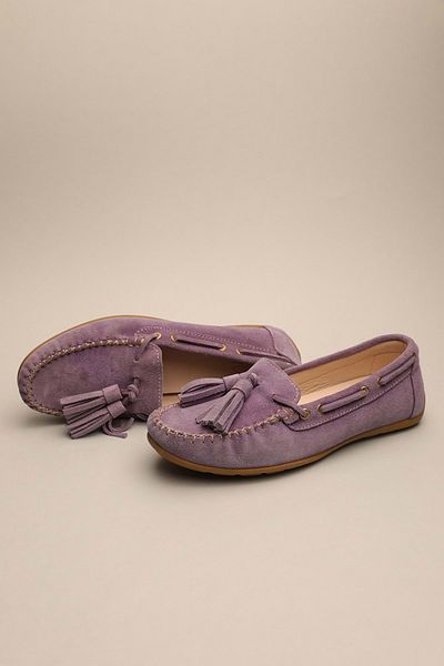 Gondol Mocasini clasici de dama din piele naturala Lila 37 Ttx.798