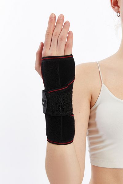orthohealthmedical Hand Wrist Splint Neoprene Fabric Metal Support Static Hand Wrist Splint Fits for Right and Left Arm