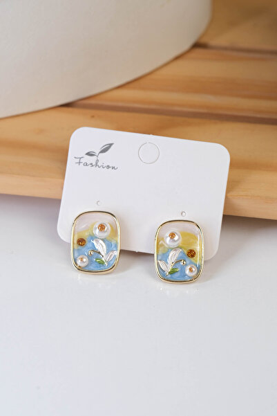 Jack Ferrero MİNELİ ÇELİK RENK ATMAZ KÜPE