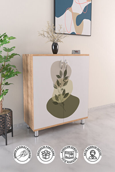 Hediyeler Kapında Olive Tree 4 Raflı Ayakkabılık Antre Hol Çok Amaçlı Ayakkab...