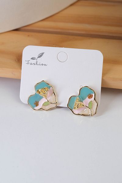 Jack Ferrero Mineli Steel Color Throwaway Earrings