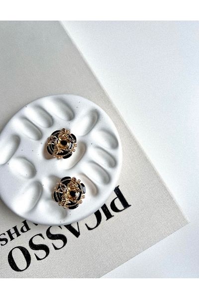 CHARMLUCKY Steel Vintage Bee Earrings