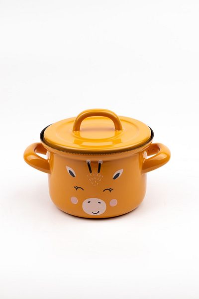 EMAYlab Little Giraffe Enameled Mini Baby Pot 12cm (850 ML)