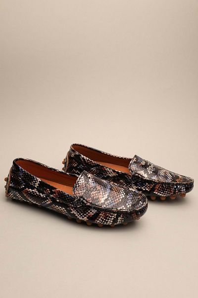 Gondol Mocasnic clasic de damă din piele naturală Black Snake 37 Ttx.70117