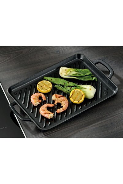 KELA Keck Lang Calido cast iron grill plate 35x25 cm black