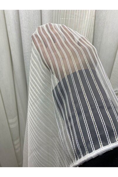 Store Taçhome Altın Simli Zincir Tül Perde