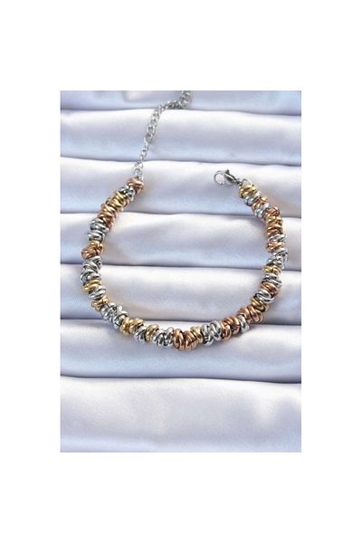 Skygo 316L Steel Mixed Color Internal Interlaced Curved Bracelet - Tj-Bb6323