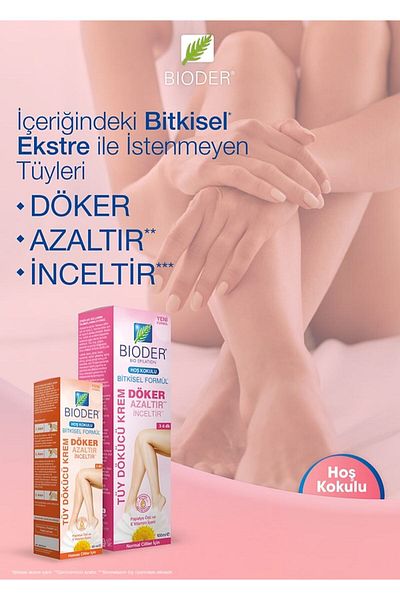 Bioder 100 ml cream Hair RemoVal BoDy Area - 5 Pack ReDucing EffecT