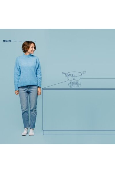 KELA Keck Lang CALIDO cast iron cheese fondue set 1.8 l red