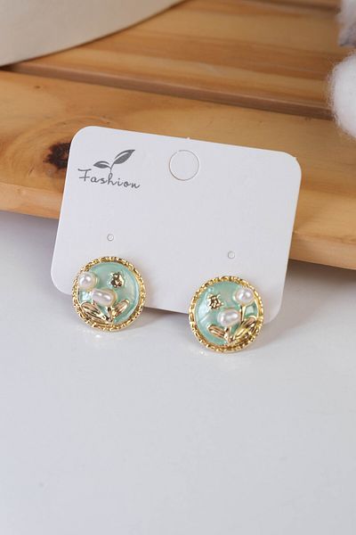 Jack Ferrero Mineli Steel Color Throwaway Earrings
