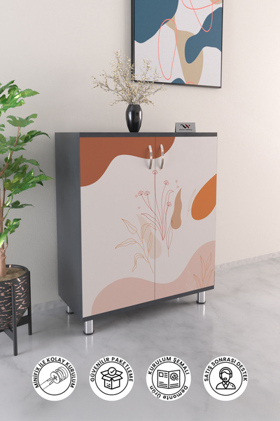 Hediyeler Kapında Pinky 4 Raflı Ayakkabılık Antre Hol Çok Amaçlı Ayakkabı Dol...