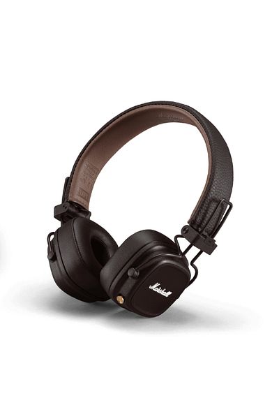 Marshall Marshall Major IV On-Ear Wireless Headphones, 15H Playtime, 20-20,000 Hz Frequency – Brown