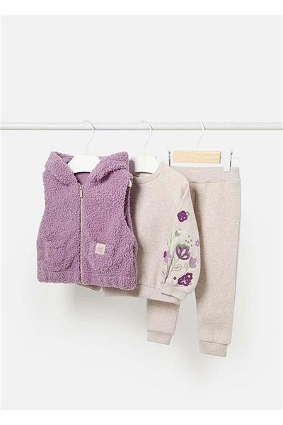 MAYORAL Baby Girl Vest Pullover Pants Set of 3 2826