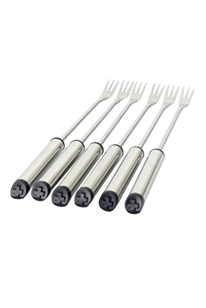 KELA Keck Lang Black ceramic Romanian cheese fondue set 9 pieces