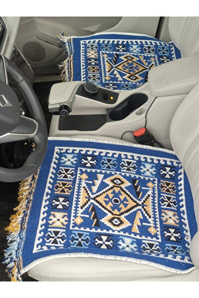 OBAM غطاء مقعد السيارة (مضاد للاتساخ) قابل للغسل على الوجهين (لون أزرق) فيات، رينو، دبليو دبليو، هيونداي