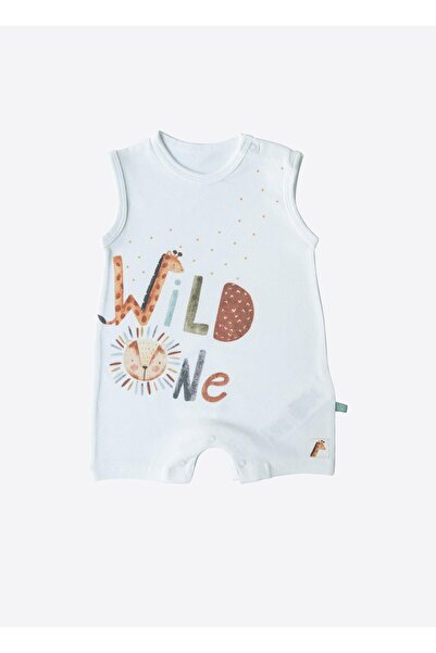 kitikate Organic Wild One Shorts Jumpsuit - White