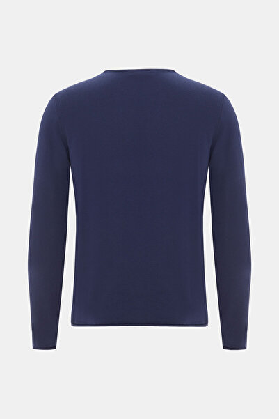 W Collection Indigo Crewneck Long Sleeve Sweater
